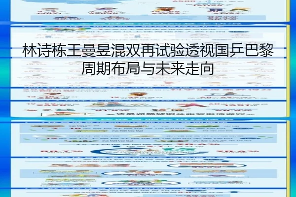 林诗栋王曼昱混双再试验透视国乒巴黎周期布局与未来走向